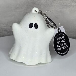 NWT Bath and Body Works Halloween Ghoul Ghost GITD Light Up Pocketbac Holder